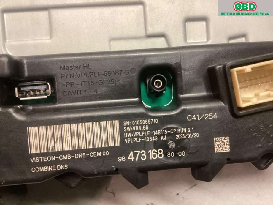 Instrumentpanel til Citroën C4, Spacetourer 2019-->>  (CITROEN|98 490 727 80|)