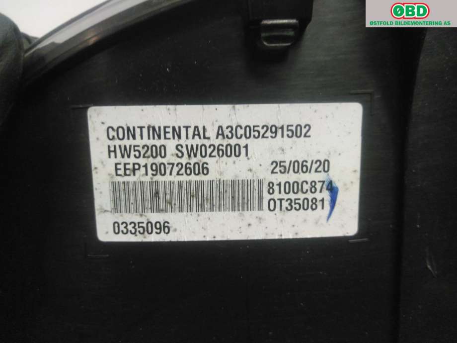 Instrumentpanel til Mitsubishi Eclipse Cross 2018-->>  (MITSUBISHI Eclipse S-CROSS|8100C874|)