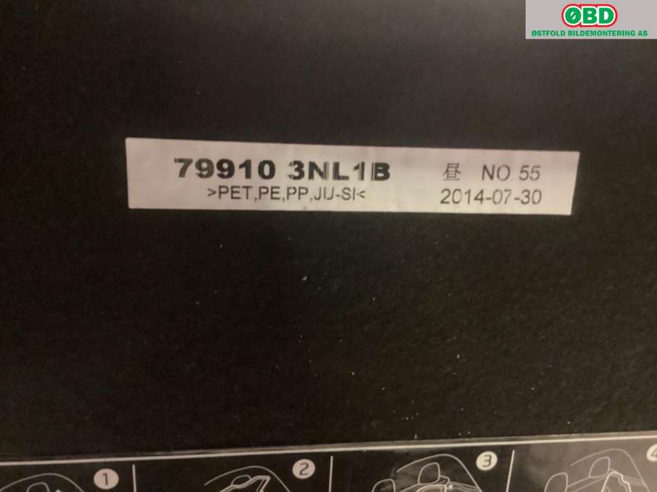 Hattehylle til Nissan Leaf 2011-2017 (Type I)  (NISSAN|)