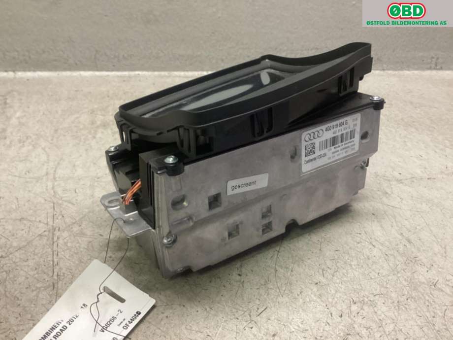 Instrumentpanel til Audi A6, Allroad 2012-2014 (Type III, Fase 1) (C7) (C7) (AUDI|4G0 919 604 K|)