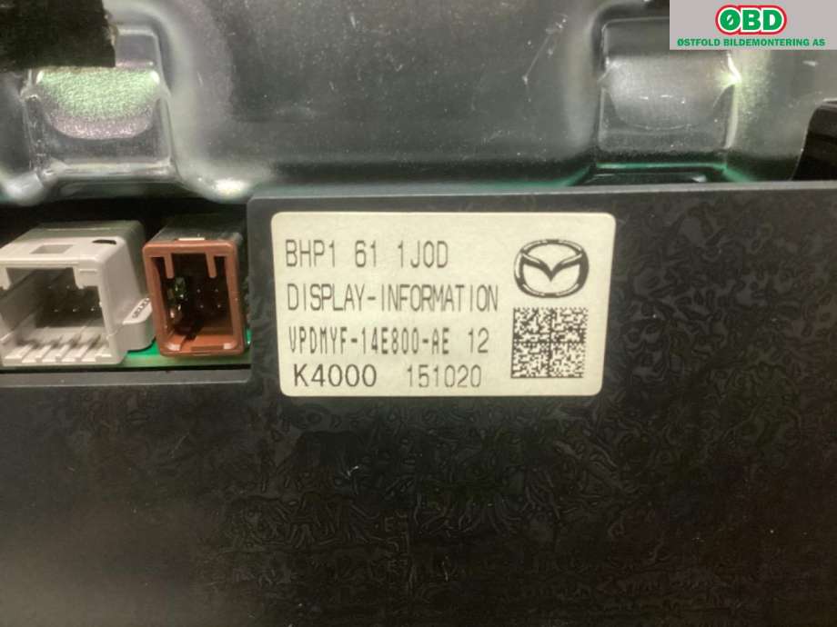 Instrument kjørecomputer til Mazda 3 2016-2019 (Type III, Fase 2)  (MAZDA|)