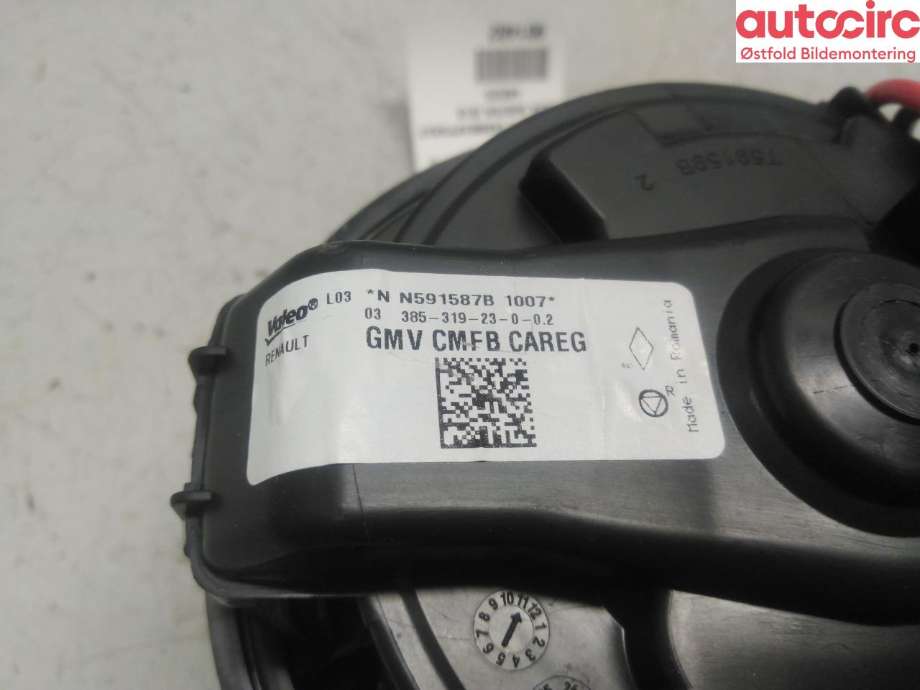 Varmeapparat motor til Dacia Duster 2018-2024 (Type II)  (DACIA|272102762R|)