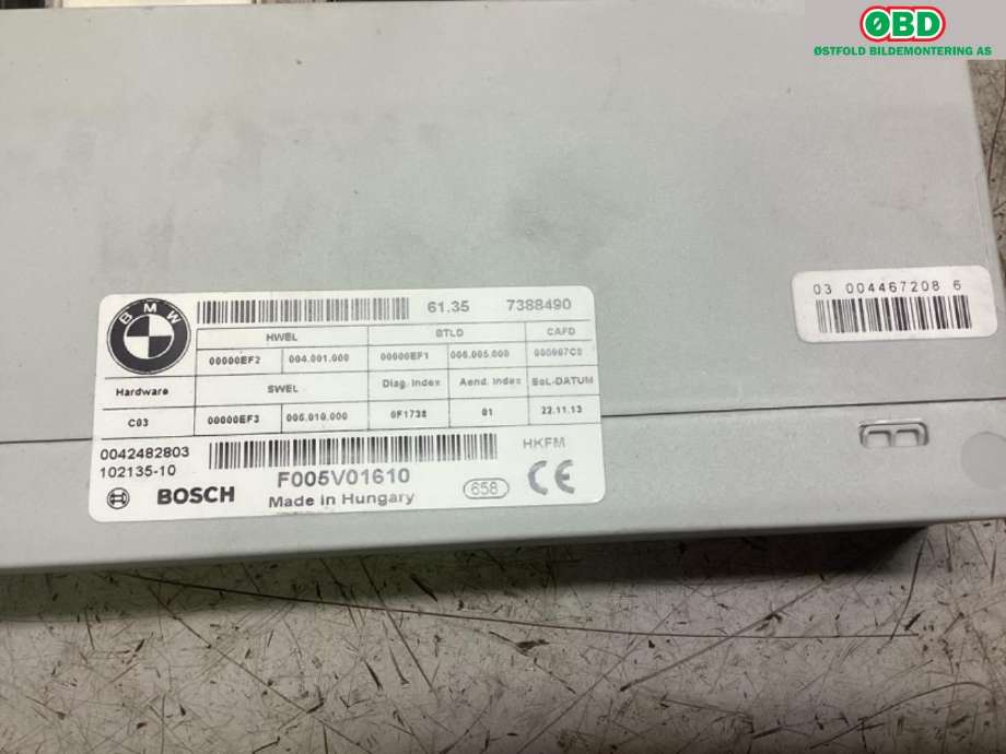 Styreenhet elektrisk bakluke til BMW X5 2013-2018 (F15) (F15) (BMW|61 35 7 412 610|)