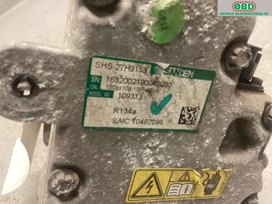 Aircondition kompressor til MG ZS EV 2019-2021 (Type I, Fase 1) (MG|)