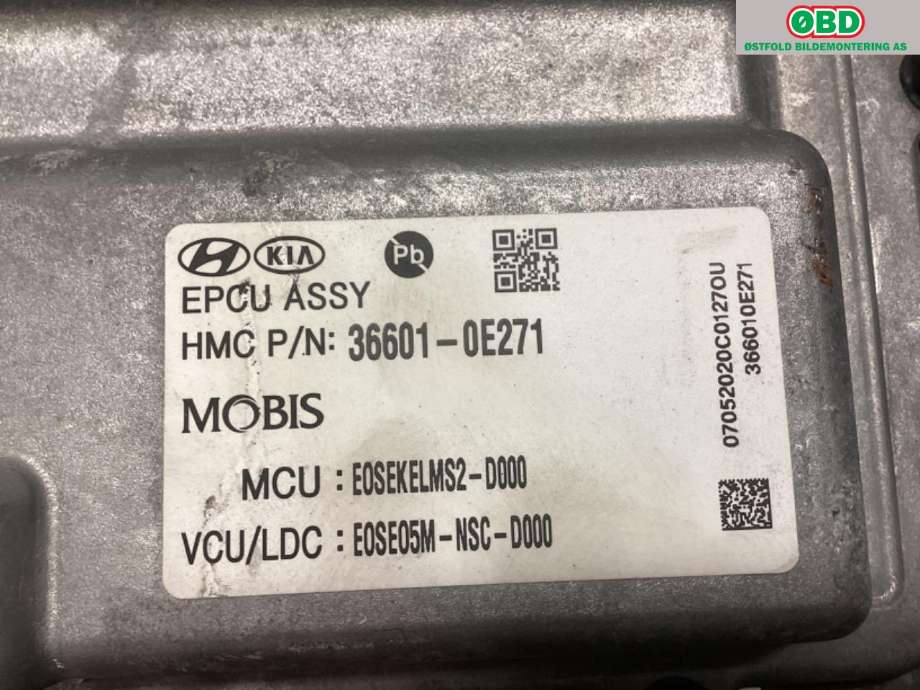 Inverter elbil til Hyundai Kona 2021-2023 (Type I, Fase 2)  (HYUNDAI|366010E271|)