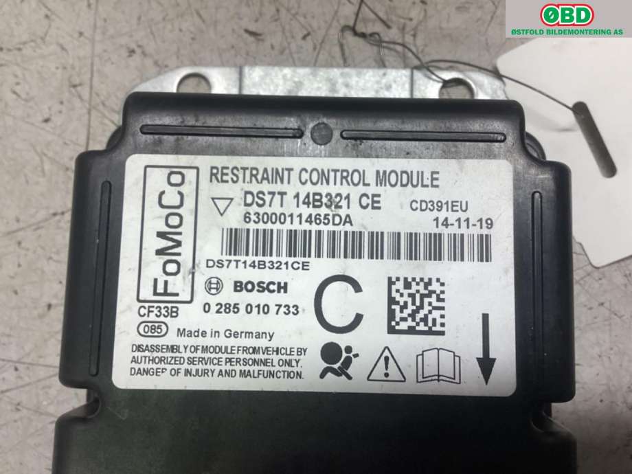 Airbag elektronikk til Ford Mondeo 2014-2019 (Type V, Fase 1)  (FORD|2184427|)