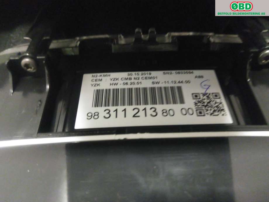 Instrumentpanel til Citroën C3, Aircross 2017-->> (CITROEN|98 363 223 80|)