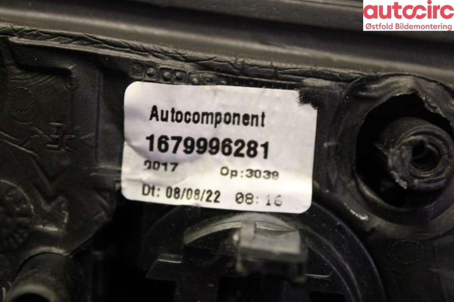 Speil venstre til Peugeot Partner 2008-2015 (Type II, Fase 1)  (PEUGEOT|98 052 835 XT|)