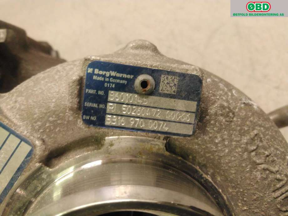 Turbo til Volvo V60/V60 CC 2013-2018 (Type I, Fase 2) (VOLVO|36012552|)