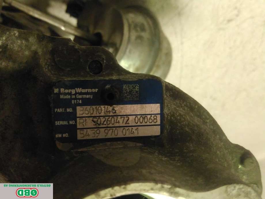 Turbo til Volvo V60/V60 CC 2013-2018 (Type I, Fase 2) (VOLVO|36012552|)
