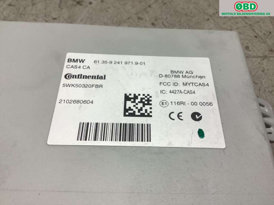 Styreenhet diverse til BMW 7-Serie 2009-2015 (F01/F02/F03/F04) (F01/F02/F03/F04) (BMW|61 35 6 809 372||613592419719)