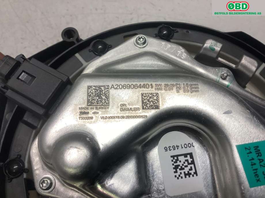 Varmeapparat motor til Mercedes C-Klasse 2021-->> (W206) (W206) (MERCEDES|A 206 906 44 01|)