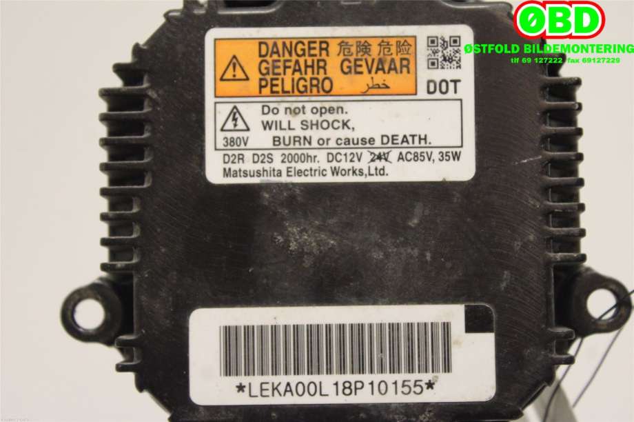 Styreenhet xenon/ballast til Mazda 6 2010-2013 (Type II, Fase 2) (MAZDA|GDN5510H3|)