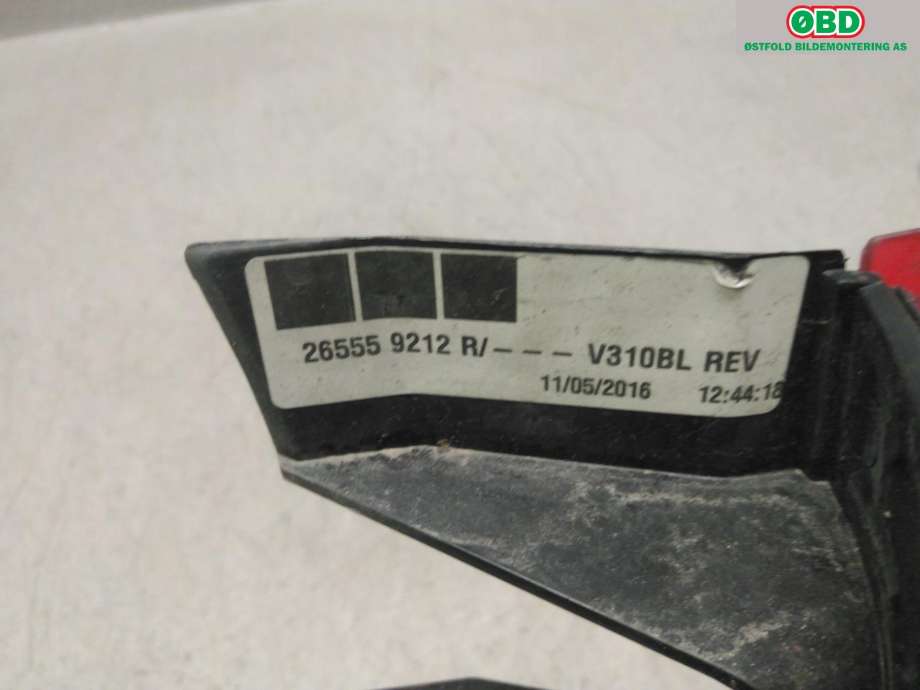 Baklykt venstre til Renault Kangoo 2008-2021 (Type II)  (RENAULT|265559212R|)