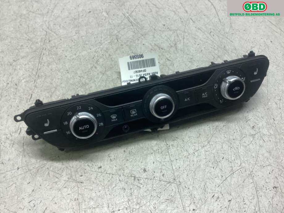 Varmeapparat betjening til Audi A4 2015-2019 (Type V, Fase 1) (B9) (B9) (AUDI|8W0 820 043 Q|)