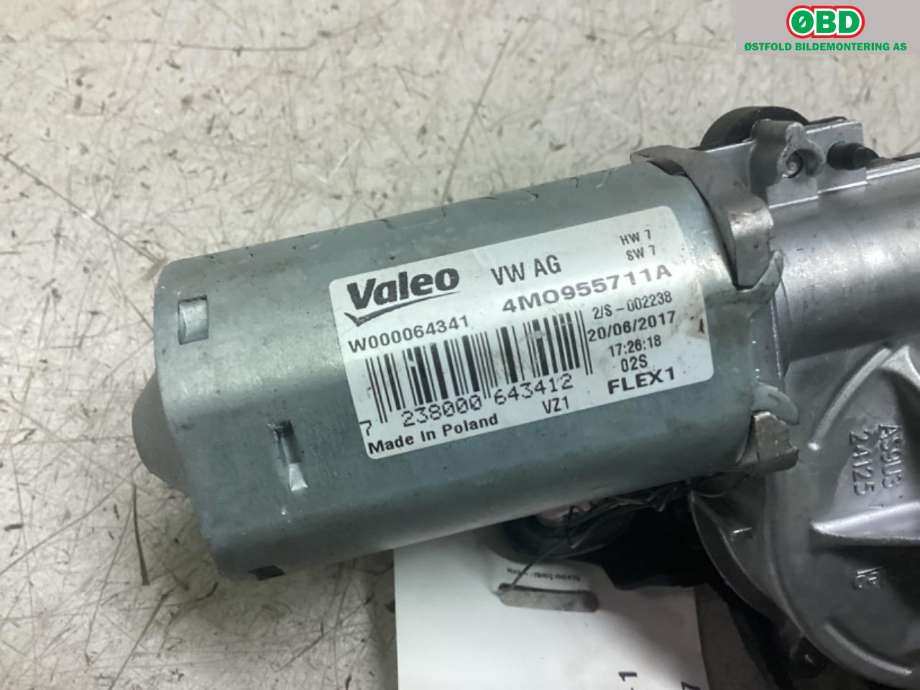 Viskermotor bakrute til Audi A4 2015-2019 (Type V, Fase 1) (B9) (B9) (AUDI|4M0 955 711 A|)