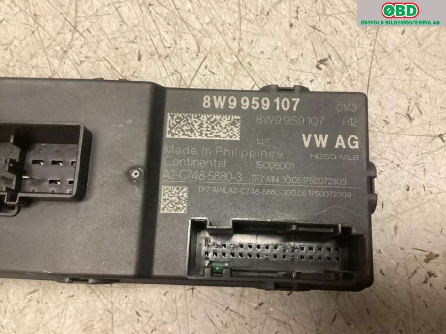 Styreenhet diverse til Audi A4 2015-2019 (Type V, Fase 1) (B9) (B9) (AUDI|8W9 959 107|)