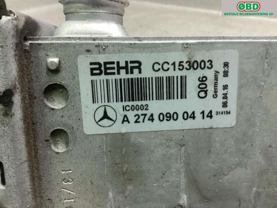 Intercooler til Mercedes GLC 2015-2022 (X253) (X253) (MERCEDES|A 274 090 04 14|)