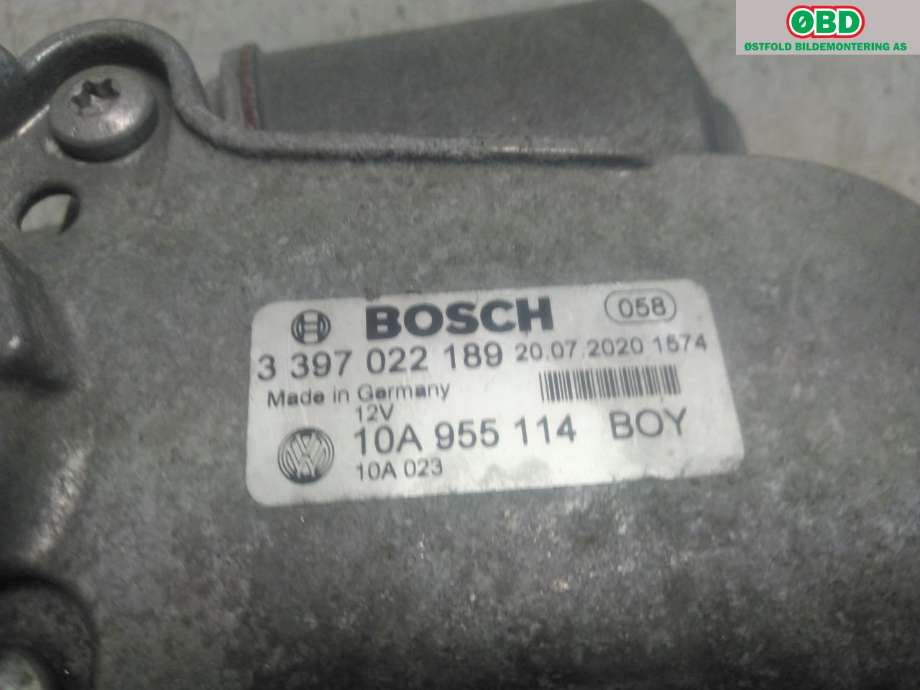 Viskermotor frontrute til VW ID.3 2020-->>  (VOLKSWAGEN|10A 955 114 A|)