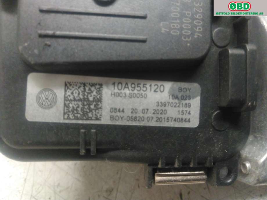 Viskermotor frontrute til VW ID.3 2020-->>  (VOLKSWAGEN|10A 955 114 A|)
