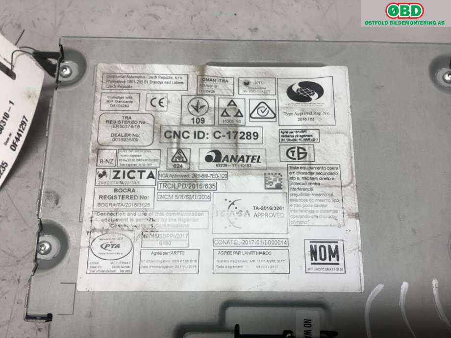 Bilstereo navigasjon til Peugeot 5008 2017-->> (Type II) (PEUGEOT|16 231 406 80||9820469280)