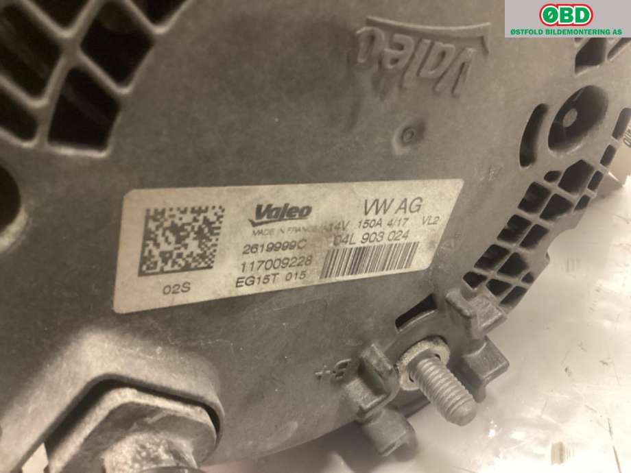 Dynamo til Audi A5 2016-->> (Type II)  (AUDI|04L 903 024|)