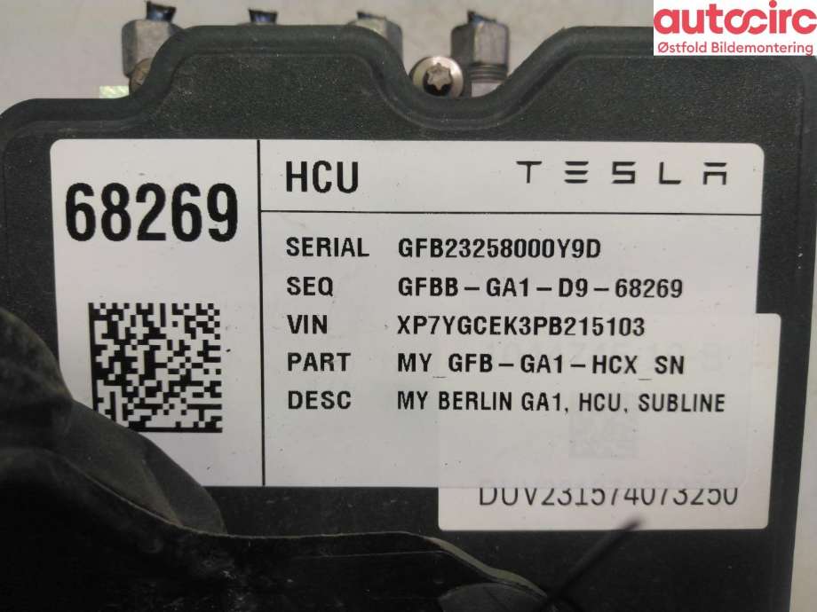 ABS sentral til Tesla Model Y 2021-2024 (Type I)  (TESLA|1044746-00-A|)