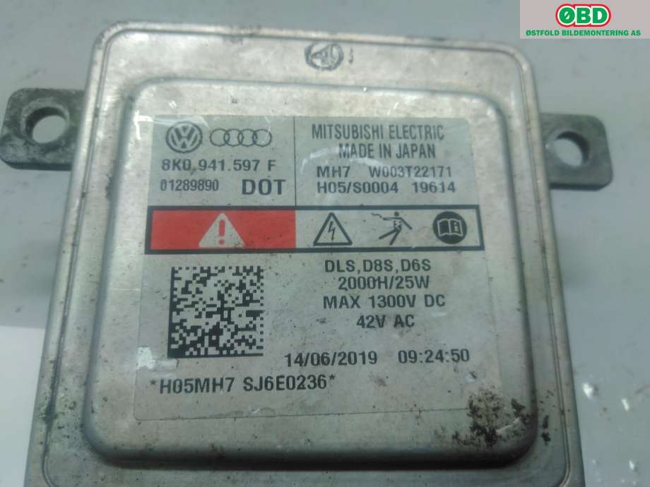 Styreenhet xenon/ballast til VW Caddy 2015-2020 (Type III, Fase 3) (VOLKSWAGEN|8K0 907 697 F|)