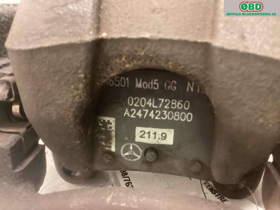 Bremsecaliper venstre bak til Mercedes A-Klasse 2018-->> (W177) (W177) (MERCEDES|A 247 423 19 00|)