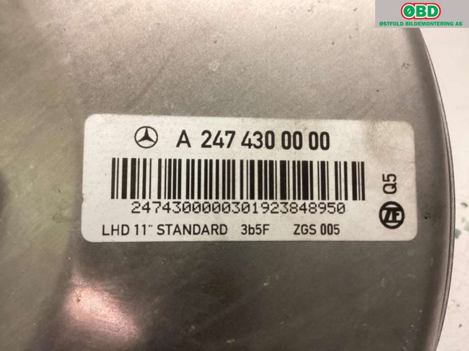 Bremsekraft-forsterker til Mercedes A-Klasse 2018-->> (W177) (W177) (MERCEDES|A 177 430 52 00|A 177 430 78 00|)