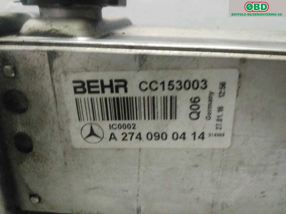 Intercooler til Mercedes C-Klasse 2014-2018 (Fase 1) (W205) (W205) (A 274 090 04 14||2740900414)