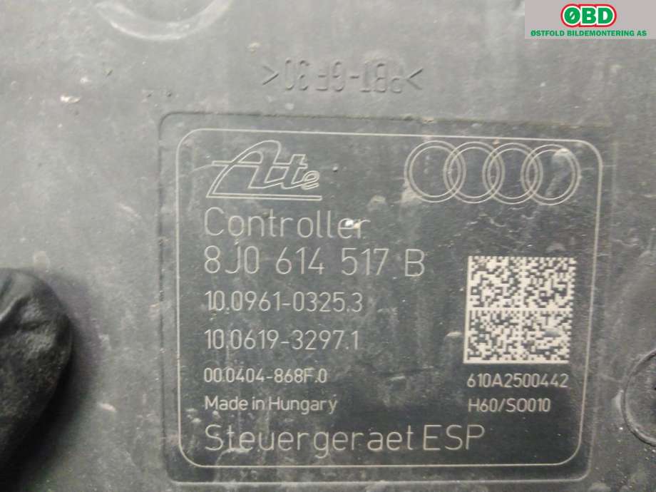 ABS sentral til Audi TT 2006-2014 (Type II) (AUDI|8J0 614 517 B|)