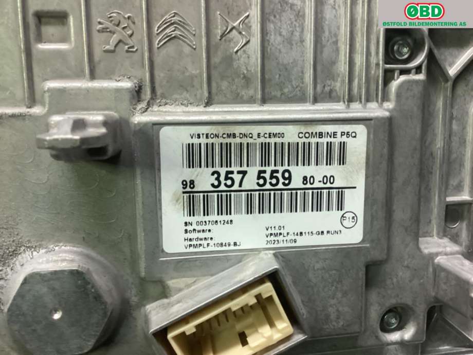 Instrumentpanel til Peugeot 308 2021-->> (Type III)  (PEUGEOT|98 357 559 80|)