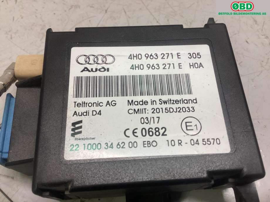 Styreenhet diverse til Audi A5 2016-->> (Type II)  (AUDI|4H0 963 271 E||4H0963271E)
