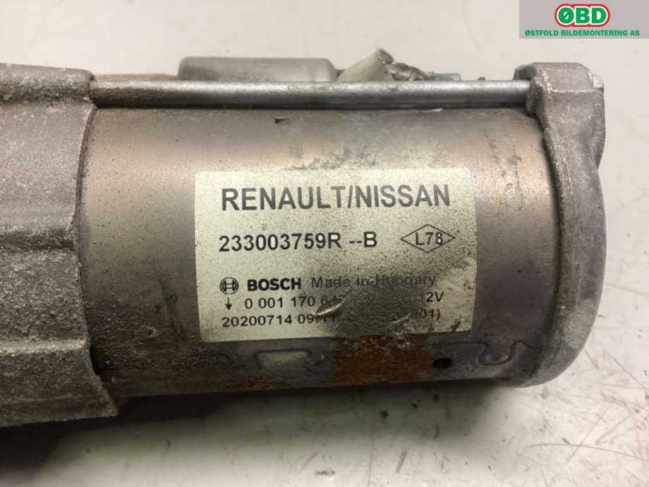 Starter diesel til Renault Kangoo 2008-2021 (Type II)  (RENAULT|233003759R|)
