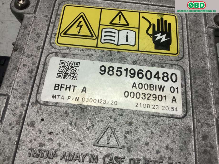 Diverse deler til Peugeot 308 2021-->> (Type III)  (PEUGEOT||9851960480)