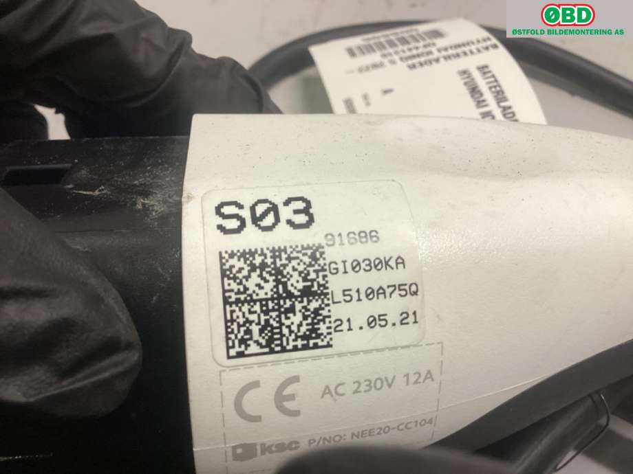 Batterilader kabel til Hyundai Ioniq 5 2021-->>  (HYUNDAI|91686GI030|)