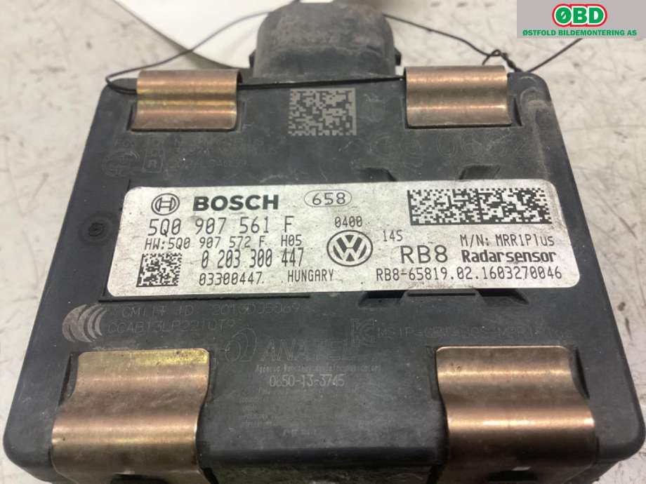 Sensor radar til VW e-Golf 2014-2017 (Fase 1)  (VOLKSWAGEN|5Q0 907 561 F|)