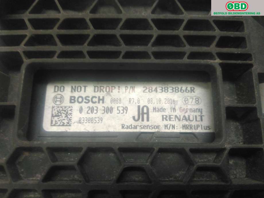 Sensor radar til Renault Kadjar 2015-->>  (RENAULT|284383866R|)