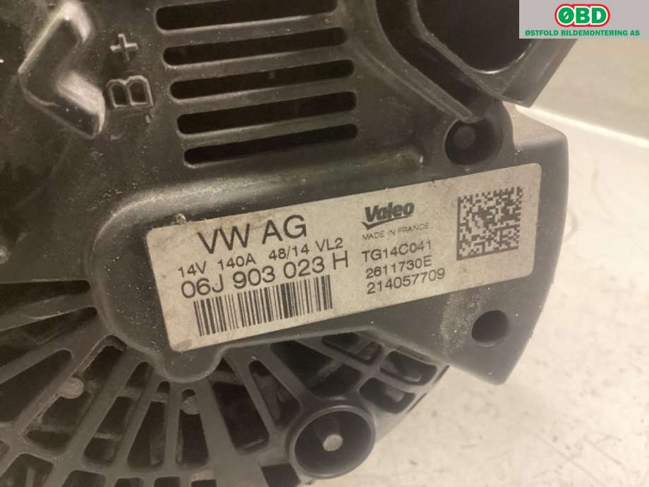 Dynamo til Škoda Octavia 2013-2016 (Type III, Fase 1) (SKODA|06J 903 023 G|06J 903 023 H|)