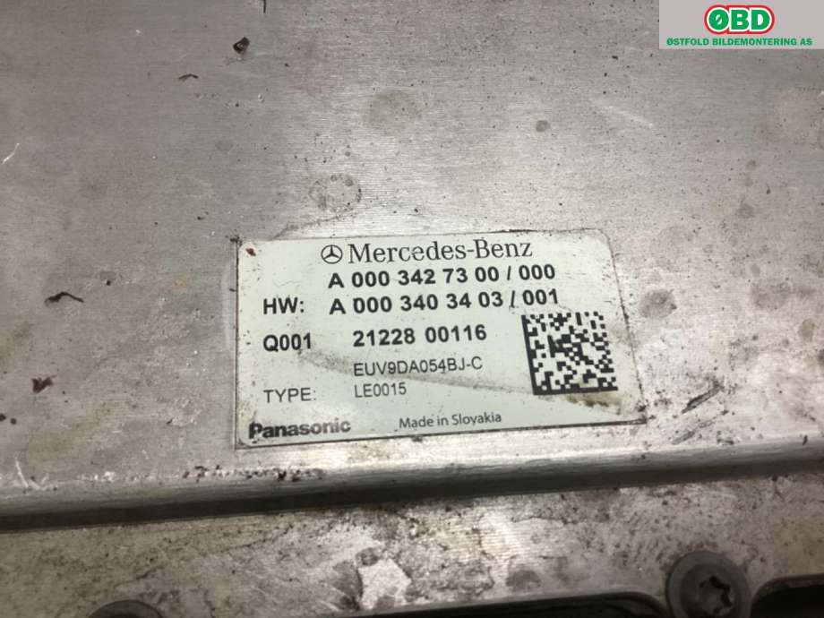 Inverter elbil til Mercedes C-Klasse 2021-->> (W206) (W206) (MERCEDES|A 000 342 73 00|)