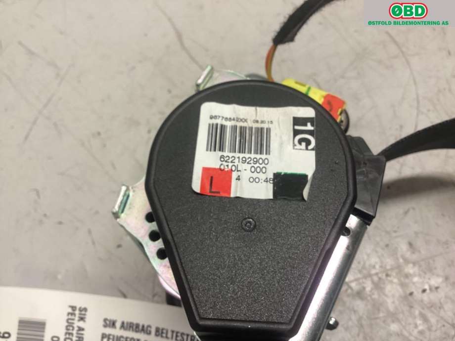 Airbag beltestrammer til Peugeot 308 2013-2021 (Type II) (PEUGEOT|96 776 842 XX|)
