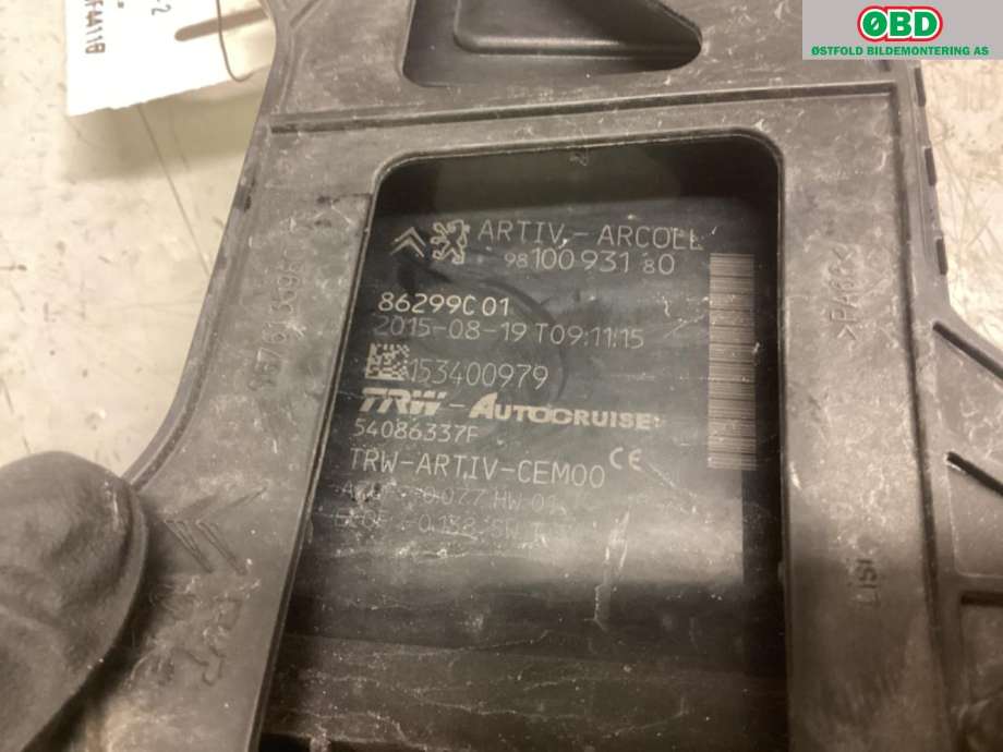 Sensor radar til Peugeot 308 2013-2021 (Type II)  (PEUGEOT|16 285 568 80||9810093180)