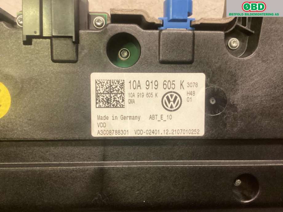 Instrument kjørecomputer til VW ID.4 2020-->> (VOLKSWAGEN|10A 919 605 M|)
