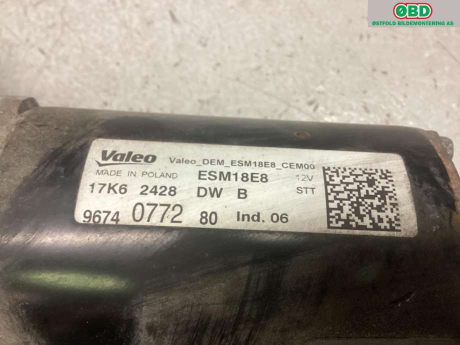 Starter til Citroën C4, Cactus 2014-2017 (Fase 1)  (CITROEN|96 740 772 80|)