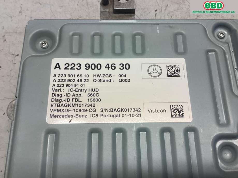 Styreenhet diverse til Mercedes C-Klasse 2021-->> (W206) (W206) (MERCEDES||A2239004630)