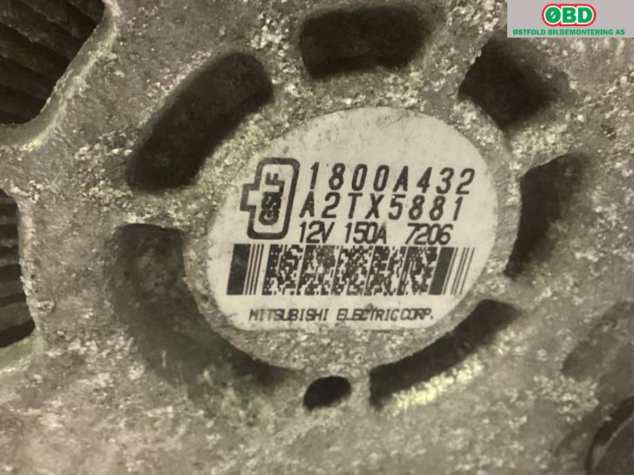 Dynamo til Mitsubishi Outlander 2015-->> (Type III, Fase 2) (MITSUBISHI|1800A432|)
