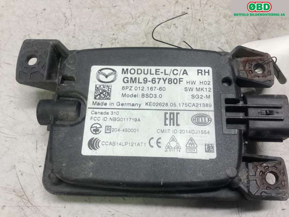 Sensor radar til Mazda 6 2018-->> (Type III, Fase 3) (MAZDA|)