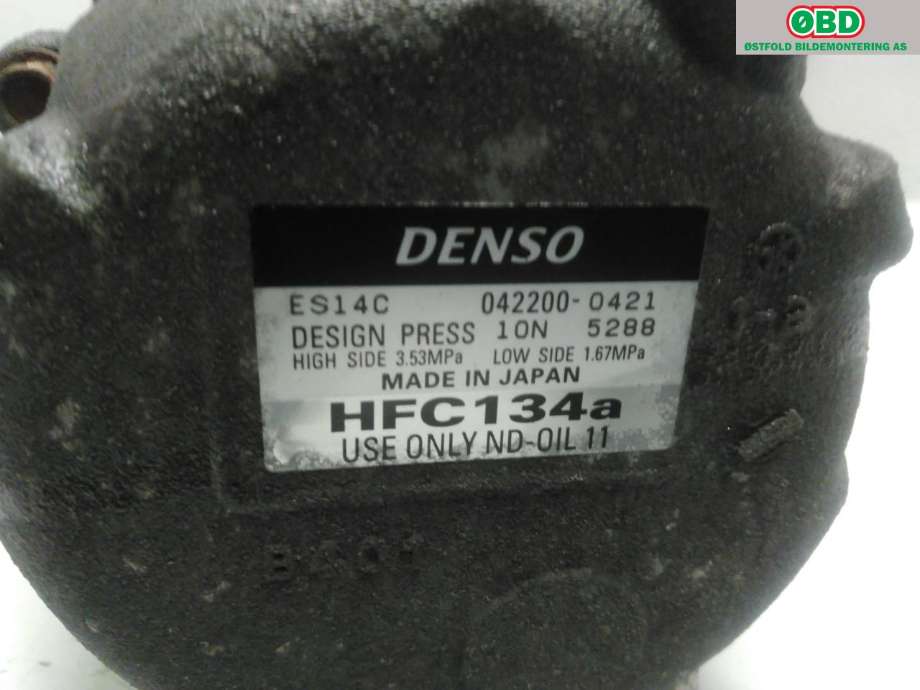 Aircondition kompressor til Toyota Prius 2009-2016 (Type III) (COMBI) (COMBI) (TOYOTA|8837047031|)