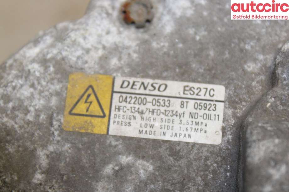 Aircondition kompressor til Toyota RAV4 2016-2019 (Type IV, Fase 2)  (TOYOTA|)